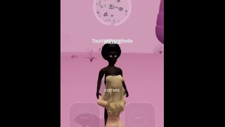 Walking around this virtual world as a BBC came across a bride on her knees