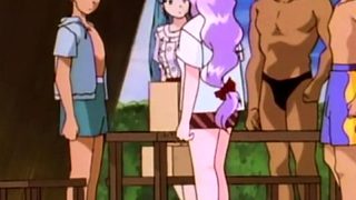 Young man makes love with surfer girl